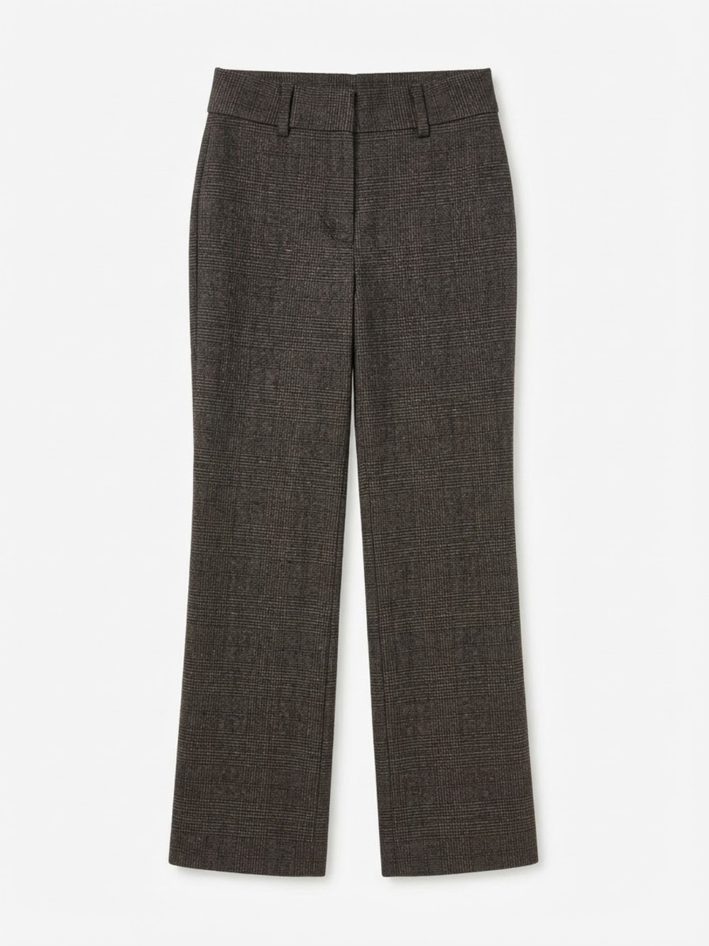 Apt. 9 Women's Boot Cut Dress Pants - Dark Brown Plaid